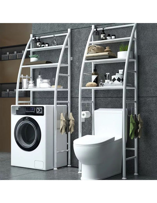 🧺 SpaceMax – Raft Metalic de Depozitare 3 Nivele – Ideal pentru Mașina de Spălat,  Organizare Eficientă 🚿