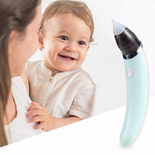 👶 NăsucFericit – Aspirator Nazal Electric pentru Bebeluși | Curățare Delicată, Somn Liniștit, Respirație Ușoară 🌙