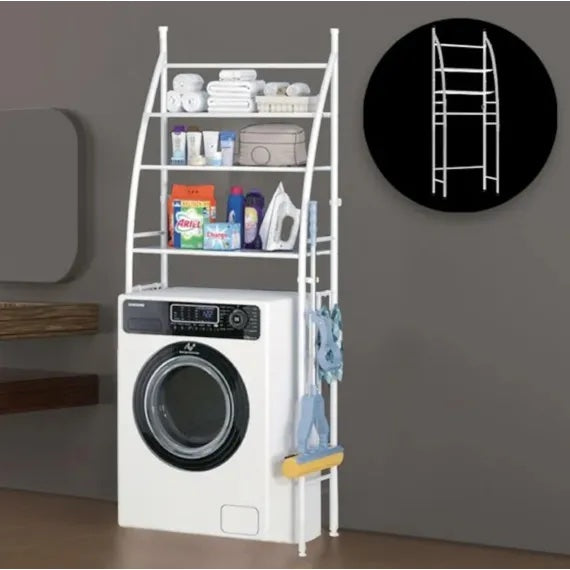 🧺 SpaceMax – Raft Metalic de Depozitare 3 Nivele – Ideal pentru Mașina de Spălat,  Organizare Eficientă 🚿