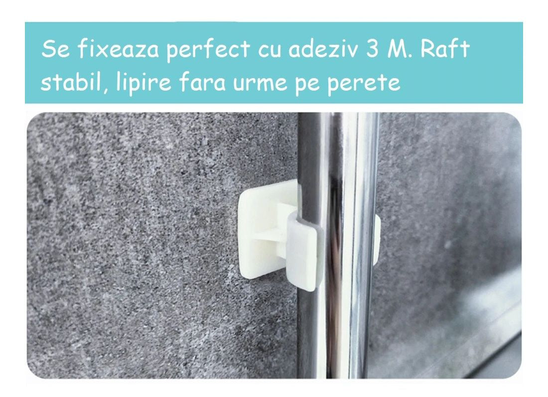 🧺 SpaceMax – Raft Metalic de Depozitare 3 Nivele – Ideal pentru Mașina de Spălat,  Organizare Eficientă 🚿