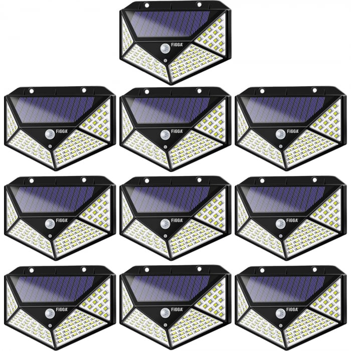 💡 LuminoMax – Lampa Solară cu 100 LED-uri & Senzor de Mișcare