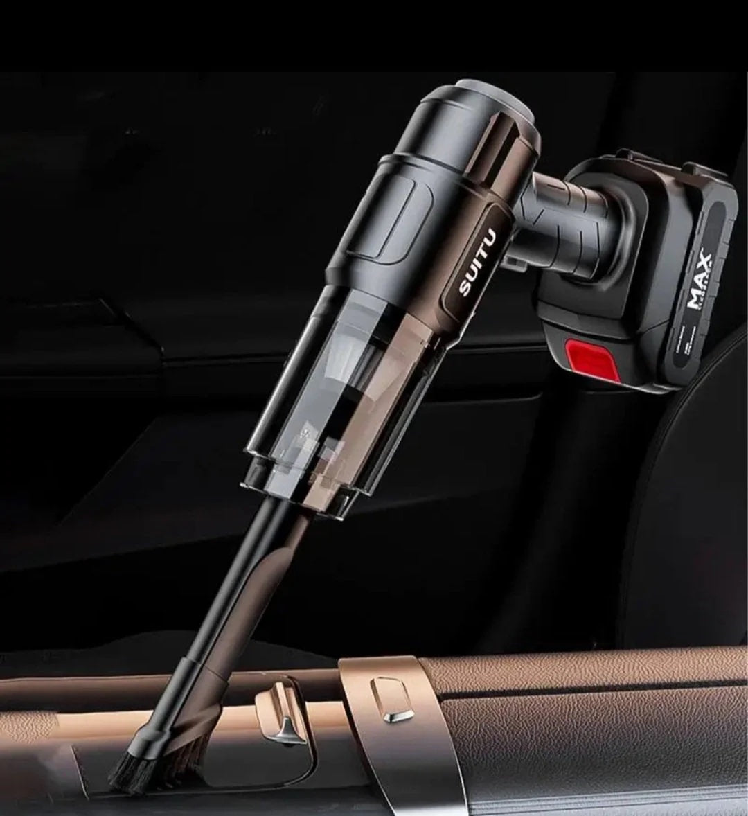 AirFlex 6in1 – Aspirator Portabil 🚗💨 cu Funcție de Suflare, Baterie Detasabilă și Reîncărcabilă 🔋, Design Compact pentru Mașină, Casă 🏠, Birou 🧑‍💻 și Îngrijirea Animalelor de Companie 🐾