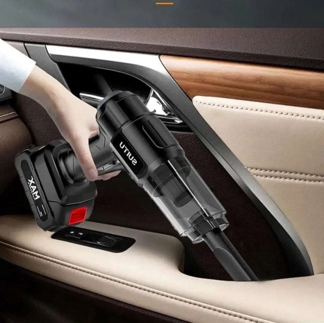 AirFlex 6in1 – Aspirator Portabil 🚗💨 cu Funcție de Suflare, Baterie Detasabilă și Reîncărcabilă 🔋, Design Compact pentru Mașină, Casă 🏠, Birou 🧑‍💻 și Îngrijirea Animalelor de Companie 🐾